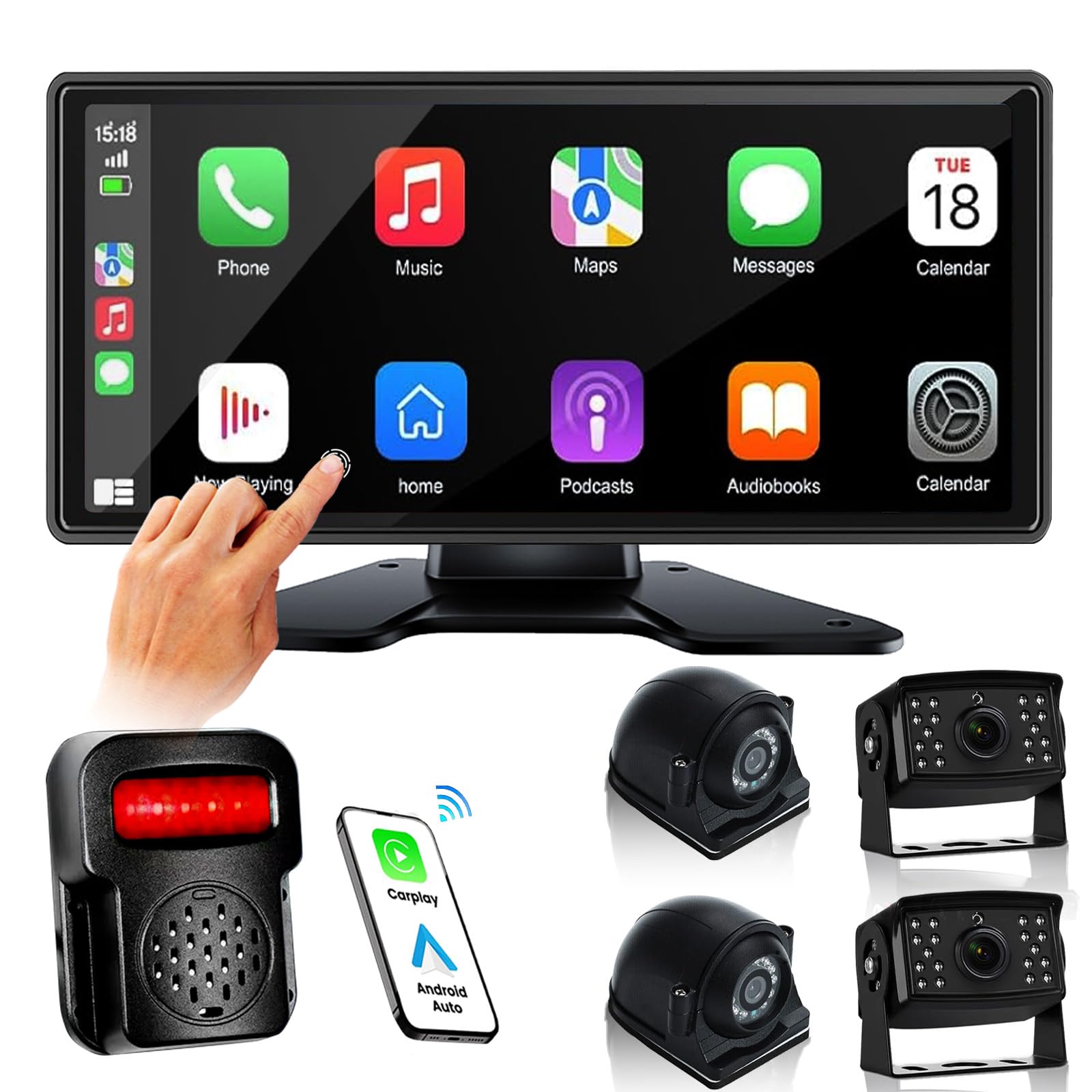 Amazon.com: RV Camera System with Carplay Android Auto, 10.36
